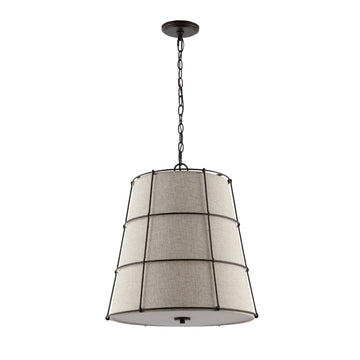 Silas Rustic Farmhouse LED Flush Mount - JONATHAN Y